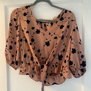 Flowy rose colored top